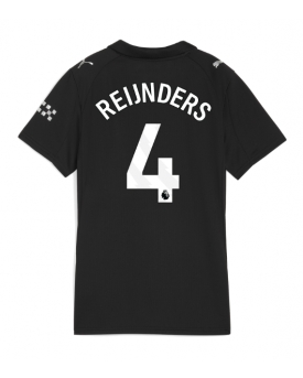 Billige Fotballdrakt Manchester City Tijjani Reijnders #4 Replika Bortedrakt Dame 2025-26 Kortermet Billige Fotballdrakt Manchester City Tijjani Reijnders #4 Replika Bortedrakt Dame 2025-26 Kortermet